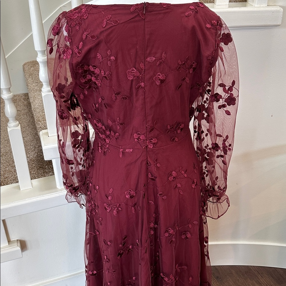 Burgundy “event” dress - Picture 6 of 7